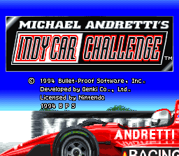 Michael Andretti's IndyCar Challenge (Japan) Title Screen